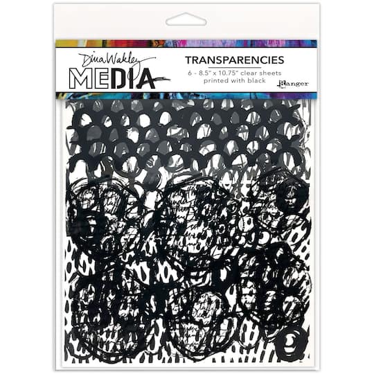 Dina Wakley Media Pattern Play Transparencies Set